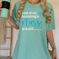 Look At Me Becoming A Nurse &Shit Graduation Nursing Student Women's Comfort Colors T-Shirt Chalky Mint