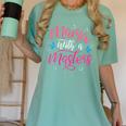Mama With A Masters Degree Mom Graduation Mother's Day Women's Comfort Colors T-Shirt Chalky Mint