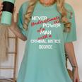 Man Criminal Justice Degree Graduation Or Career Women's Comfort Colors T-Shirt Chalky Mint