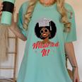 Master Degree Graduation Gifts Black Girl Women's Comfort Colors T-Shirt Chalky Mint