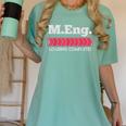 Master Of Engineering Engineer Master Graduation Women's Comfort Colors T-Shirt Chalky Mint
