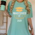 Mastered It 2025 Masters Degree Graduation Graduate Mba Women's Comfort Colors T-Shirt Chalky Mint