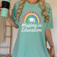 Masters Degree In Education Graduation Matching Graduate Women's Comfort Colors T-Shirt Chalky Mint