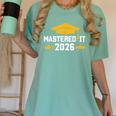 Masters Degree Graduation Mastered It Class Of 2026 Graduate Women's Comfort Colors T-Shirt Chalky Mint