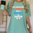 Masters In Education Degree Graduation Women MeD Women's Comfort Colors T-Shirt Chalky Mint