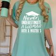 Master's Graduation Shirt For Women With Masters Degree Women's Comfort Colors T-Shirt Chalky Mint