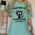 Masters Mastered It Graduate Master Degree Graduation Women's Comfort Colors T-Shirt Chalky Mint