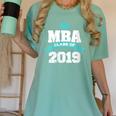 MBA Class Of 2019 Graduate Business School Graduation Women's Comfort Colors T-Shirt Chalky Mint