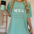 MBA Graduation These Letters Make My Brain Look Big Women's Comfort Colors T-Shirt Chalky Mint