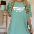 Mental Health Counselor Graduation Women's Comfort Colors T-Shirt Chalky Mint
