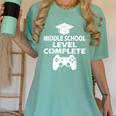 Middle School Level Complete Gamer Graduation Day 2024 Women's Comfort Colors T-Shirt Chalky Mint