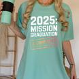 Mission Graduation Accomplished For Class Of 2025 Women's Comfort Colors T-Shirt Chalky Mint