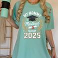 My Mommy Mastered It Class Of 2025 Masters Graduation Outfit Women's Comfort Colors T-Shirt Chalky Mint