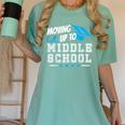 Moving Up To Middle School Graduation T-Shirt Women's Comfort Colors T-Shirt Chalky Mint