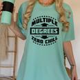 Multiple Degrees Zero Chill College Graduation Women's Comfort Colors T-Shirt Chalky Mint