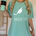 Nailed It Shirt Cute Graduation Grad Cap Women's Comfort Colors T-Shirt Chalky Mint