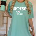 New Nurse Est 2019 Nursing School Graduation Women's Comfort Colors T-Shirt Chalky Mint