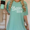 New RN Nurse Graduation 2019 Women's Comfort Colors T-Shirt Chalky Mint