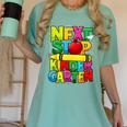 Next Stop Kindergarten Preschool Graduation 2023 Boys Girls Women's Comfort Colors T-Shirt Chalky Mint