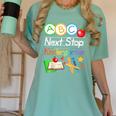 Next Stop Kindergarten Preschool Graduation 2025 Boy Girl Women's Comfort Colors T-Shirt Chalky Mint