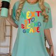 Next Stop Second Grade 1st Grade Graduation Day Kids Women's Comfort Colors T-Shirt Chalky Mint