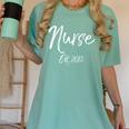 Nurse Est 2018 Shirt Cute Nursing School Graduation Women's Comfort Colors T-Shirt Chalky Mint