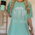 Nurse Practitioner Graduation Caduceus NP Degree 2019 Women's Comfort Colors T-Shirt Chalky Mint