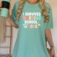 Nurse I Survived Nursing School Class Of 2025 Graduation Women's Comfort Colors T-Shirt Chalky Mint