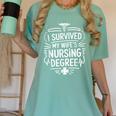Nurse Wife Nursing Graduation And Nursing Wife Nurse Husband Women's Comfort Colors T-Shirt Chalky Mint