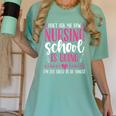 Nursing School Graduate Nurse Graduation Party Women's Comfort Colors T-Shirt Chalky Mint