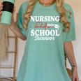Nursing School Survivor 2025 RN ER Graduation Nurse Grad Women's Comfort Colors T-Shirt Chalky Mint