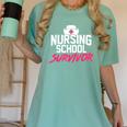 Nursing School Survivor Shirt Graduation Party Tee Women's Comfort Colors T-Shirt Chalky Mint