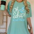 Oh Ship It's a Grad Trip Cruise Graduation T-Shirt T-Shirt Women's Comfort Colors T-Shirt Chalky Mint