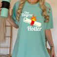 One Degree Hotter Graduation T Shirt For College Grads Women's Comfort Colors T-Shirt Chalky Mint