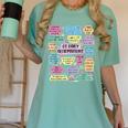 OT Daily Affirmations Occupational Therapy Month Graduation Women's Comfort Colors T-Shirt Chalky Mint