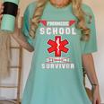 Paramedic School Graduation Shirt Survivor Women's Comfort Colors T-Shirt Chalky Mint