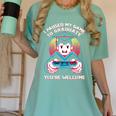 I Paused My Game To Graduate 2024 Gamer Graduation Women's Comfort Colors T-Shirt Chalky Mint