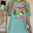 Peace Out 5th Grade Tie Dye Graduation Last Day Of School Women's Comfort Colors T-Shirt Chalky Mint