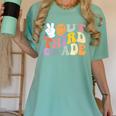 Peace Out Third 3rd Grade Graduation Graduate Class Of 2025 Women's Comfort Colors T-Shirt Chalky Mint