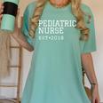Pediatric Nurse 2018 Graduation RN Nurse Idea Women's Comfort Colors T-Shirt Chalky Mint