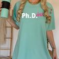 Ph Diva Women Dissertation Doctoral Degree Graduation PhD Women's Comfort Colors T-Shirt Chalky Mint