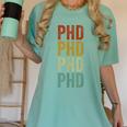 PHD Graduation Doctorate Women's Comfort Colors T-Shirt Chalky Mint