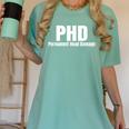 PHD Permanent Head Damage Doctoral Degree PHD Graduation Women's Comfort Colors T-Shirt Chalky Mint