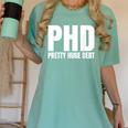 PHD Pretty Huge Debt Doctoral Degree PHD Graduation Women's Comfort Colors T-Shirt Chalky Mint