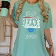 PhD Survivor 2018 Tshirt For PhD Graduates Graduation Gift Women's Comfort Colors T-Shirt Chalky Mint
