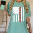 PhD Survivor Graduation American Flag Shirt Degree Tee Women Kids Men Women's Comfort Colors T-Shirt Chalky Mint