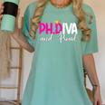 PhDiva Graduation Doctorate Student Graduate Women's Comfort Colors T-Shirt Chalky Mint