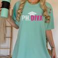 PhDiva PHD Student Graduation Degree Med Law School Women's Comfort Colors T-Shirt Chalky Mint