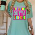 Pink STRAIGHT OUTTA Preschool PRE-K Graduation Women's Comfort Colors T-Shirt Chalky Mint