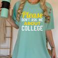 Please Don't Ask Me About College Graduation Tee T-Shirt Women's Comfort Colors T-Shirt Chalky Mint